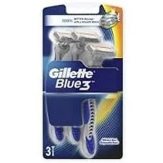 Gillette Blue Iii Disposable Razor 3 Pieces